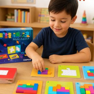 Tetris Puzzle Challenge Board Game – 128 Challenges