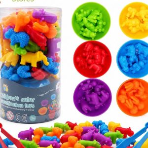 36-Piece Color Sorting Animals Learning Set