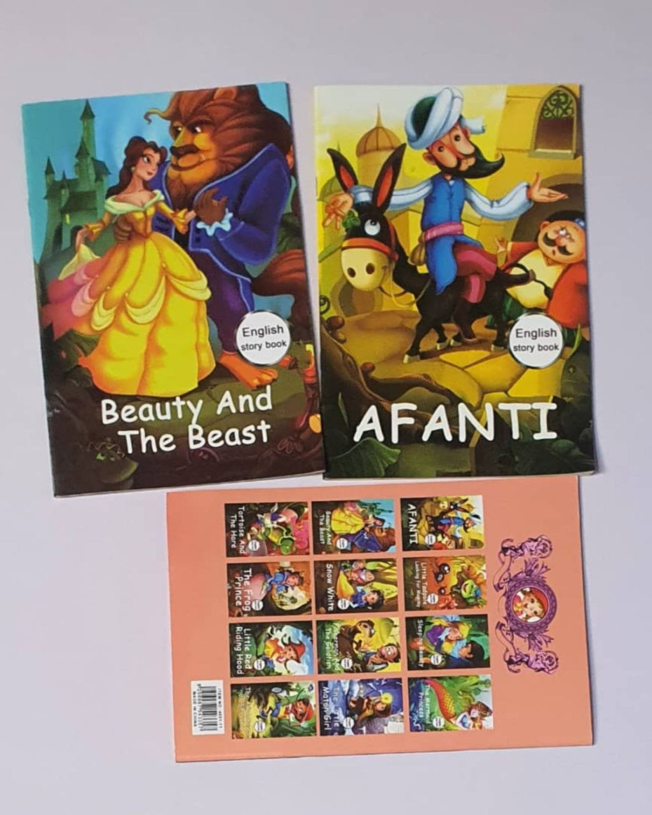 12-Piece Disney & Classic Fairy Tale Story Book Set for Kids