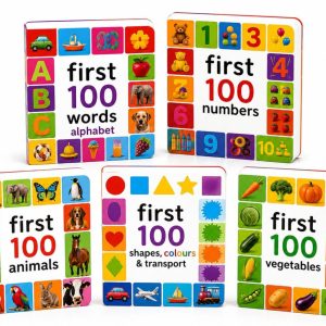 First 100 Learning Books Collection (5-Book Set)