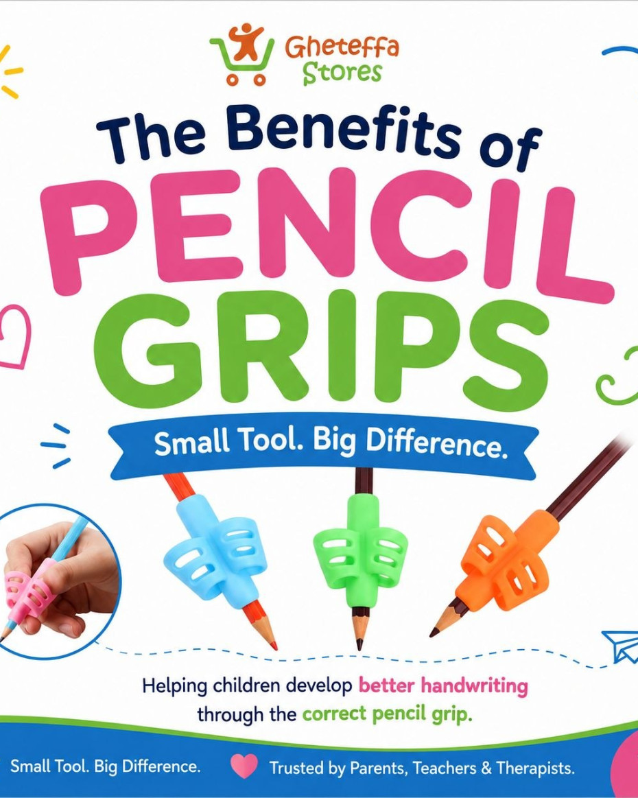 Ergonomic Pencil Grip Set for Kids – Soft Handwriting Aid