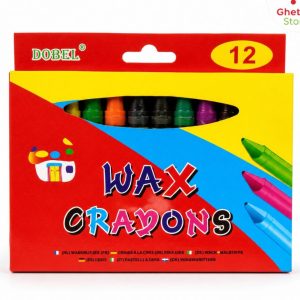 12-Colour Wax Crayons for Kids