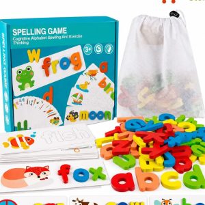 Wooden Alphabet Spelling Game