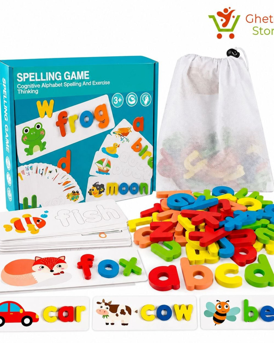 Wooden Alphabet Spelling Game