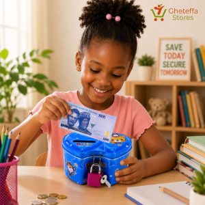 Kids Savings Box with Lock & Key
