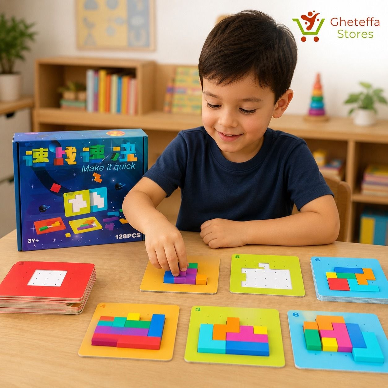 Tetris Puzzle Challenge Board Game – 128 Challenges - Image 3