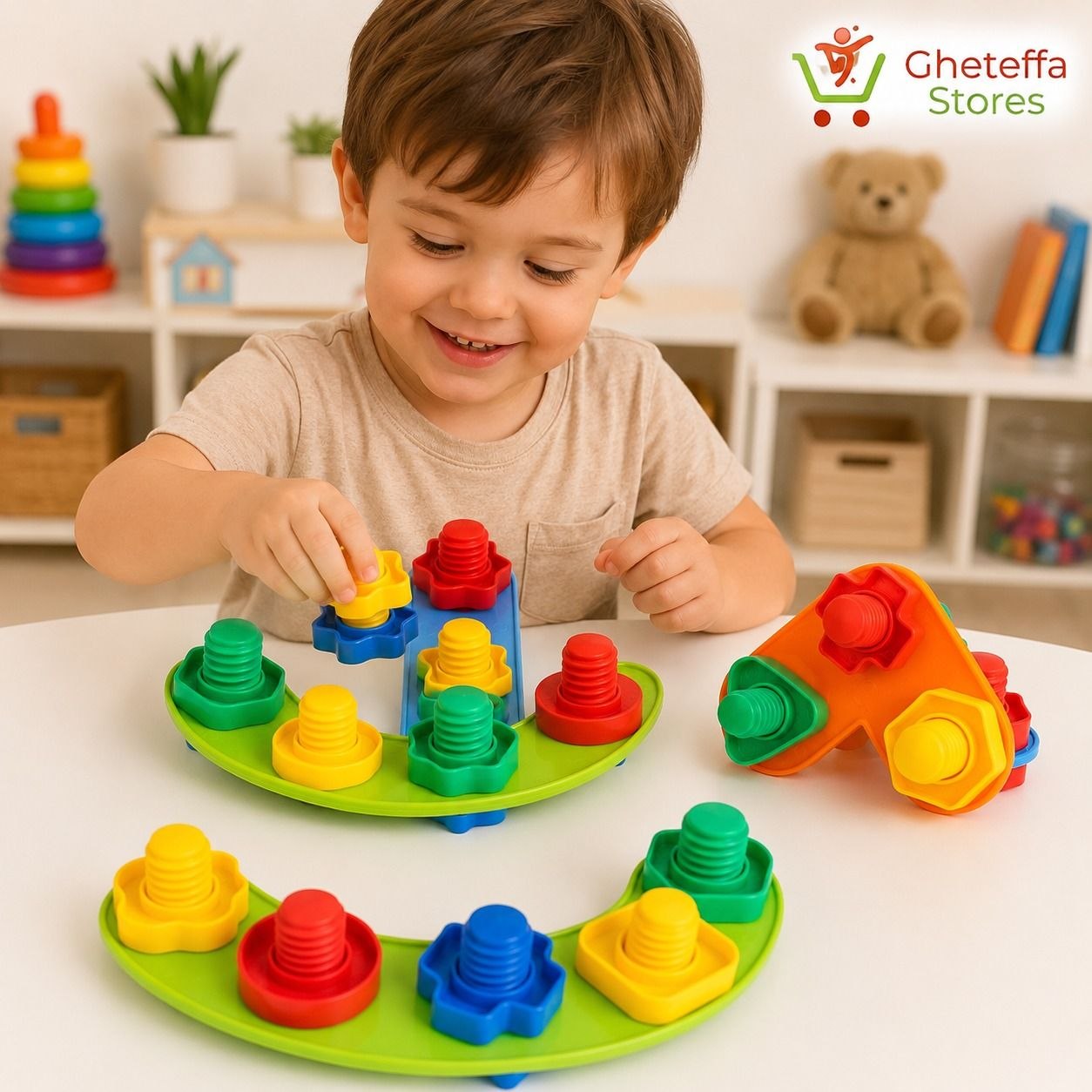 Twist & Build Nuts and Bolts Learning Toy - Image 5