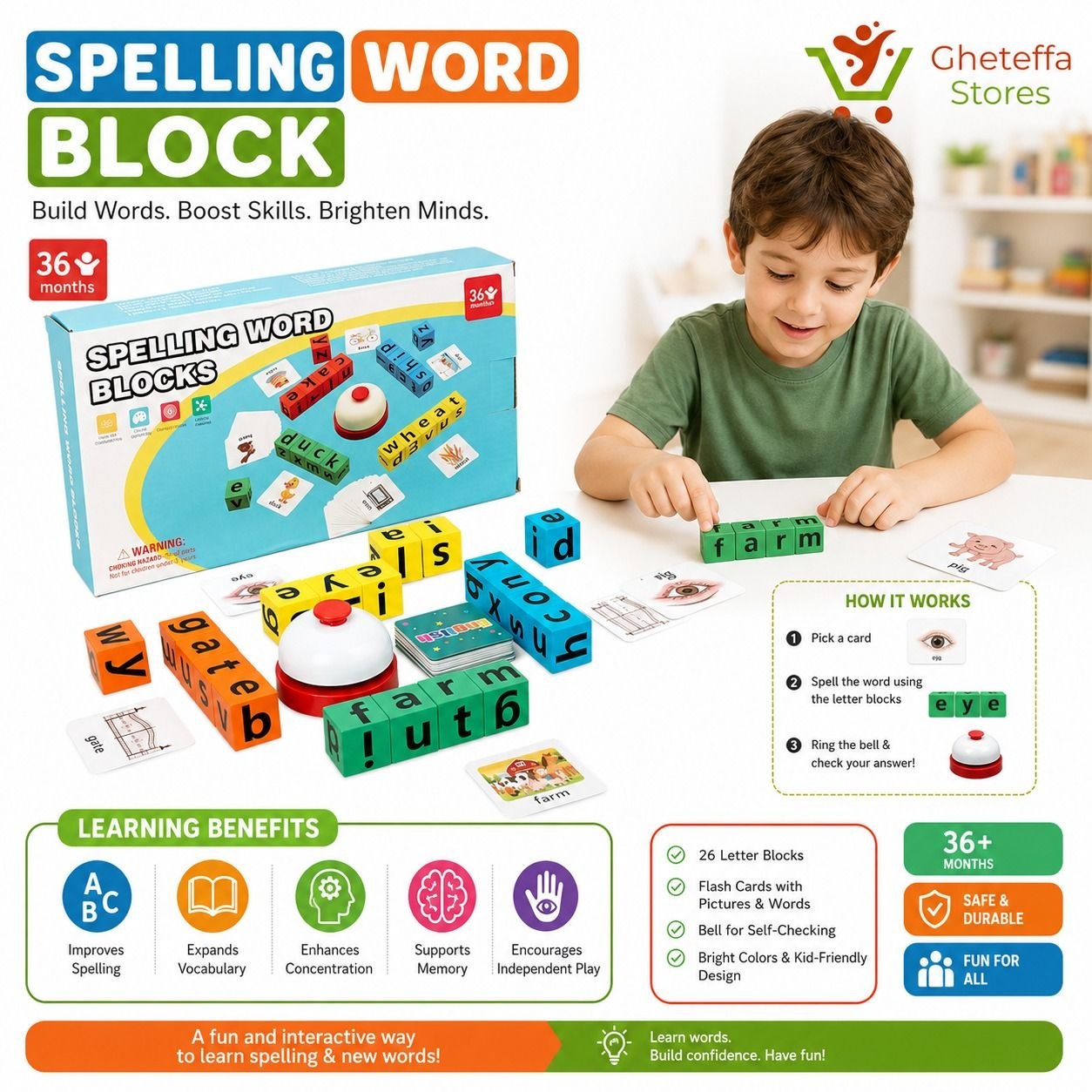Spelling Word Blocks Educational Game - Image 4