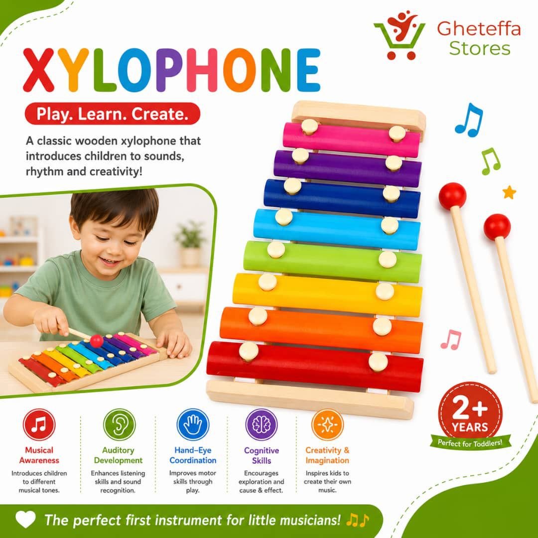 Wooden Rainbow Xylophone for Kids - Image 5