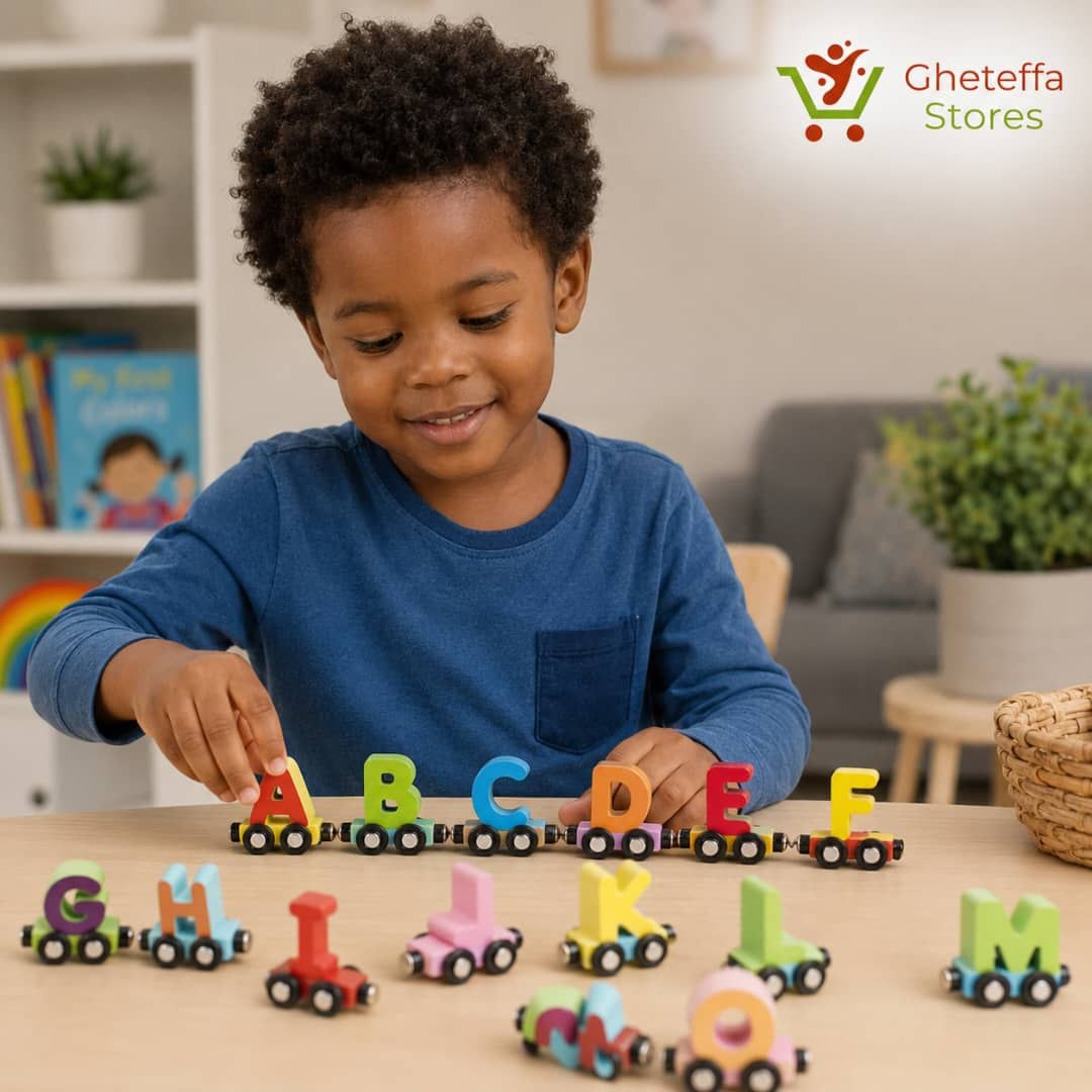 Wooden Alphabet Train Set – A to Z Letter Learning Toy - Image 6