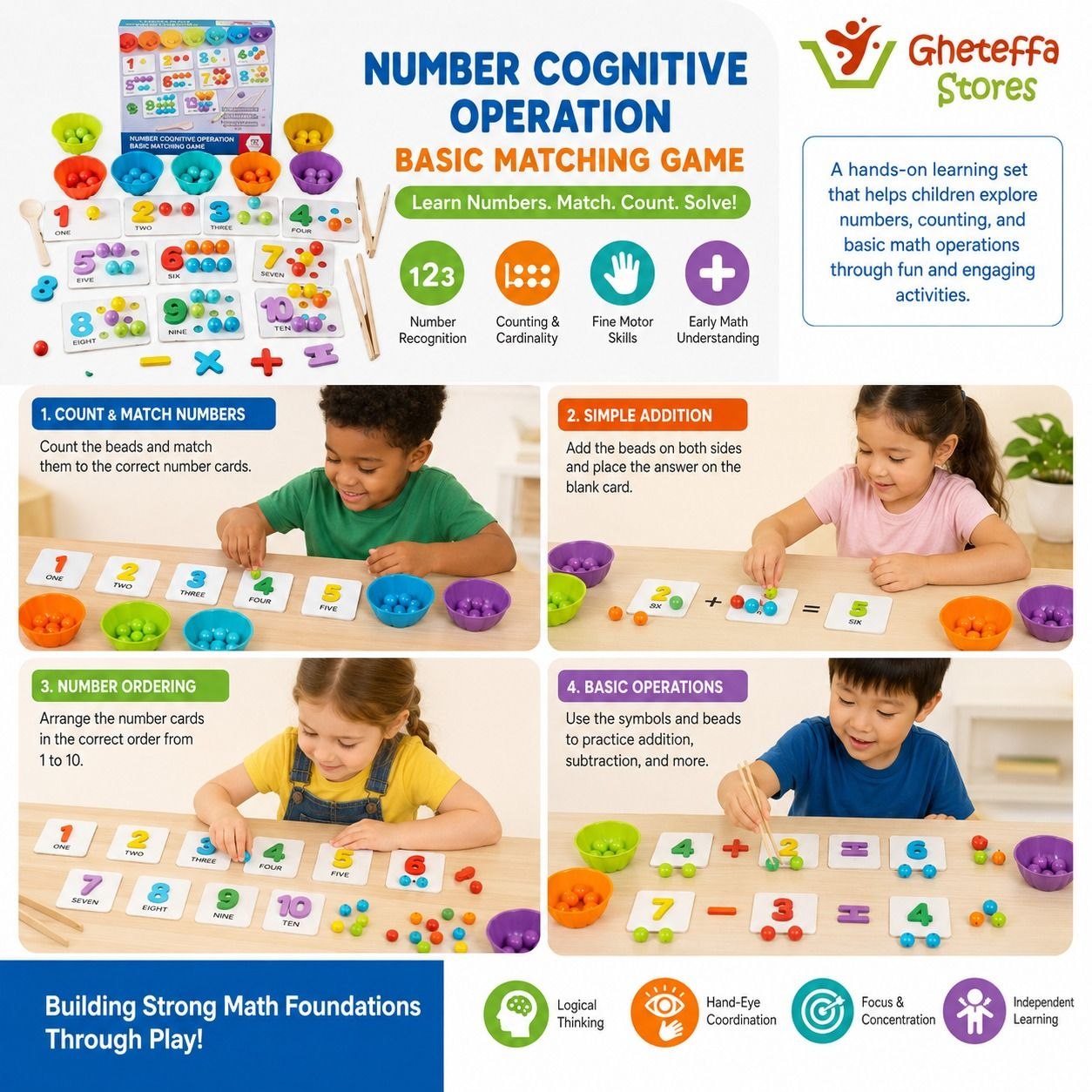 Mathematics Cognitive Bead Matching Game - Image 4