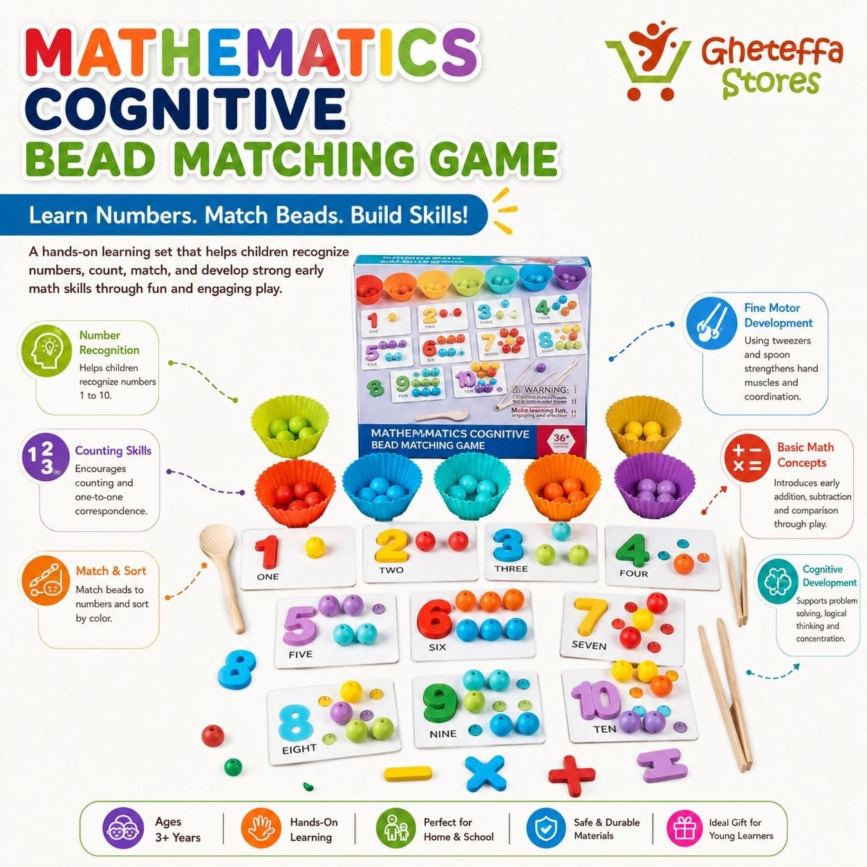 Mathematics Cognitive Bead Matching Game - Image 3