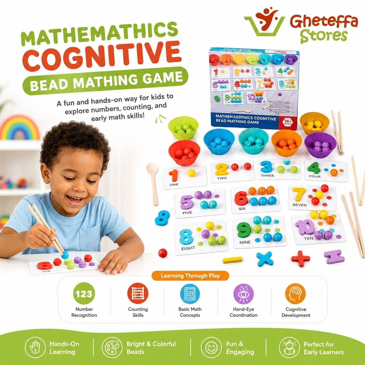 Mathematics Cognitive Bead Matching Game - Image 2